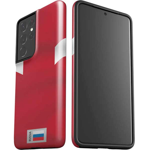 Russia Soccer Flag Galaxy S21 Ultra 5G Pro Case